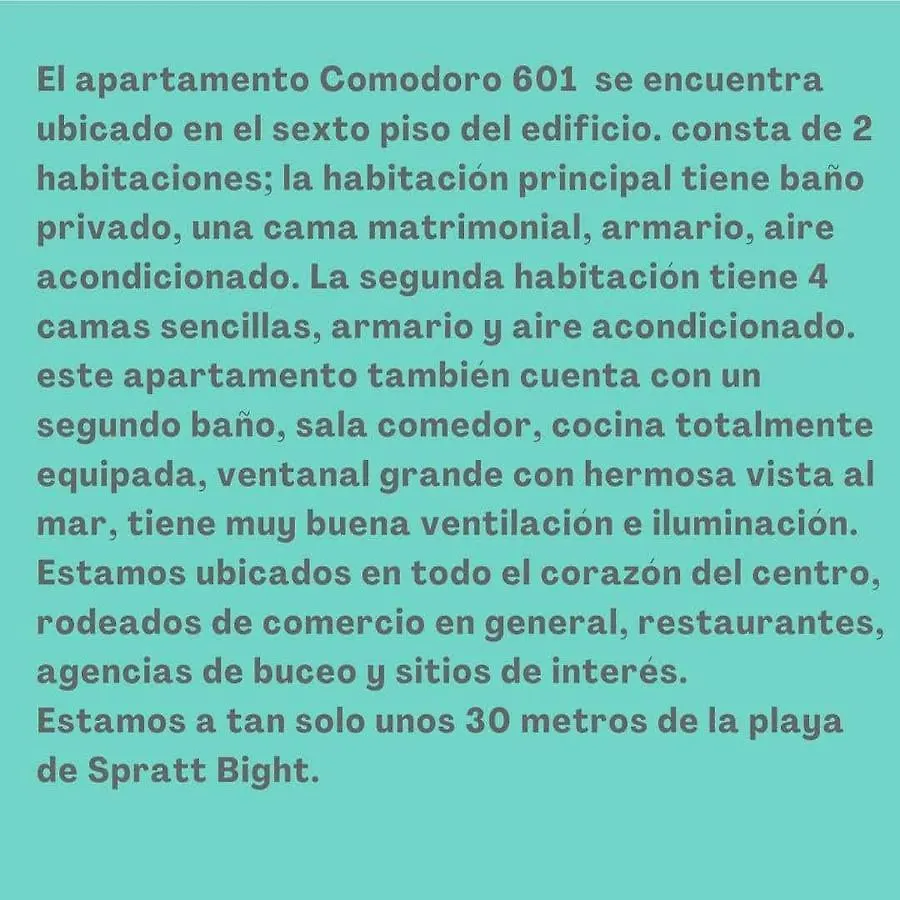 Apartmán Comodoro 601